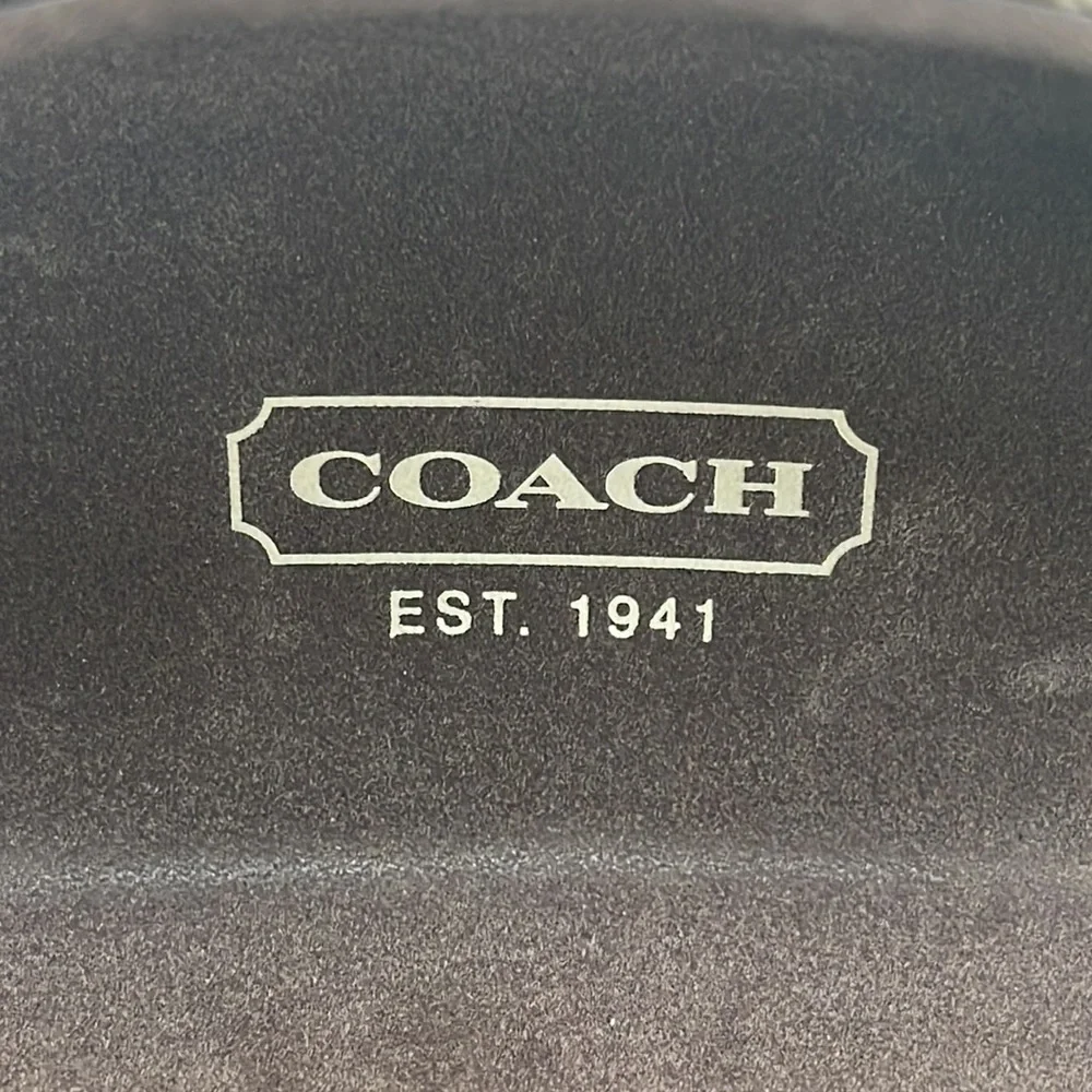 COACH Sunglasses Case + Cleaning Cloth in Signature C Print (no sunglasses) EUC - Picture 3 of 7